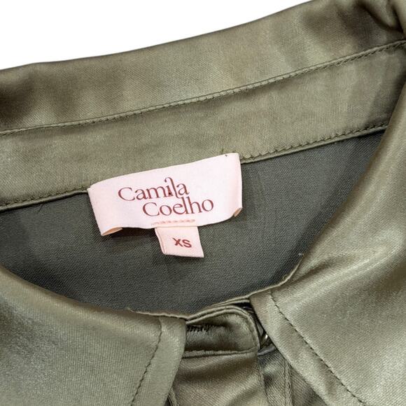 Camila Coelho Beckett Top in Sage - Picture 6 of 9